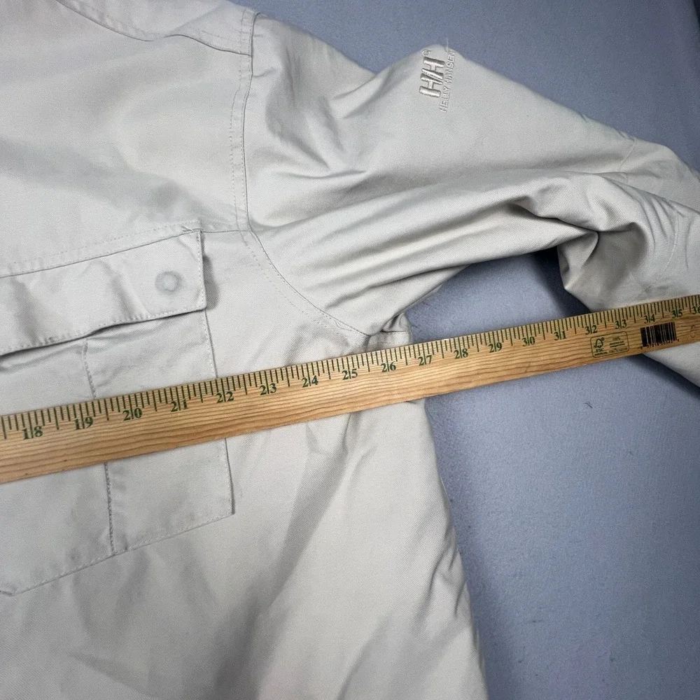 Helly Hansen Workwear Jacket Mens XXL Beige Quilted Snowboard Outdoor Gorpcore